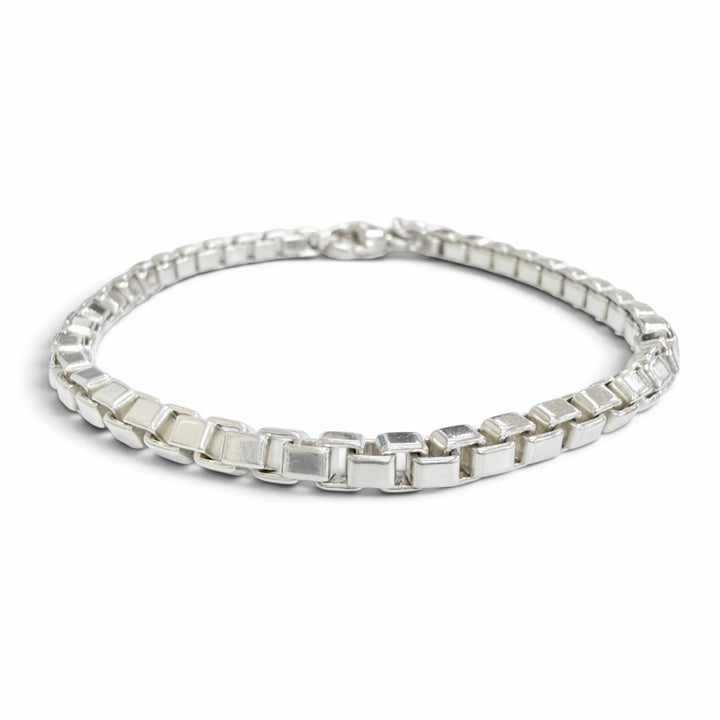 極美品△TIFFANY&amp;Co. ティファニー ベネチアン ブレスレット アクセサリー AG925 シルバー 重量15.54g レディース メンズ 箱・保存袋付き