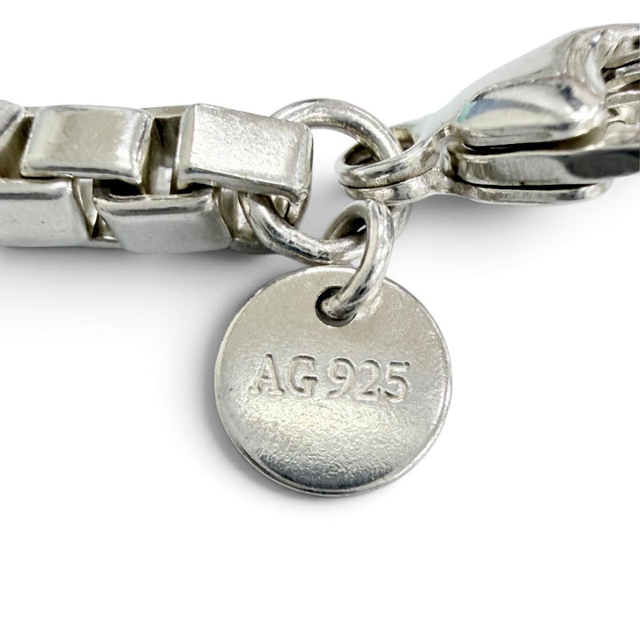 極美品△TIFFANY&amp;Co. ティファニー ベネチアン ブレスレット アクセサリー AG925 シルバー 重量15.54g レディース メンズ 箱・保存袋付き