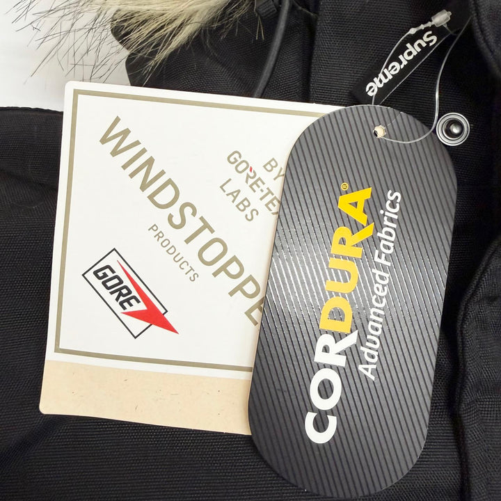 極美品□Supreme シュプリーム 25AW Cordura Snorkel Coat コーデュラナイロン JAPAN ONLY 中綿 パテッドコート ブラック L 正規品
