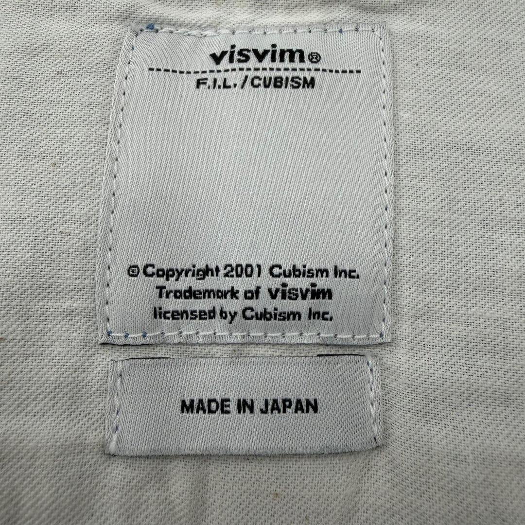 良品▼VISVIM ビズビム 15SS lhamoShirts noragi コットン リネン シャンブレー セルビッジ シャツジャケット ブルー 1 日本製 正規品