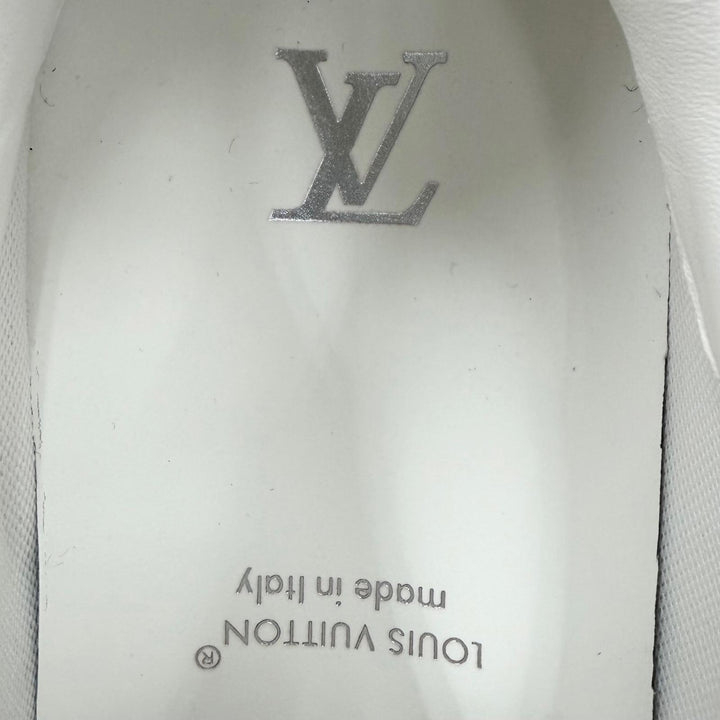 未使用品▼LOUIS VUITTON ルイヴィトン 2025年製 ランナウェイライン メッシュ レザー モノグラム スニーカー ホワイト 7 箱・保存袋付き