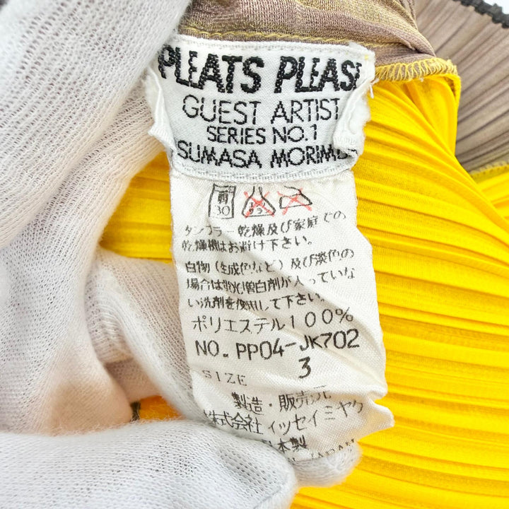 美品△プリーツプリーズ イッセイミヤケ ヴィンテージ 96AW PP04-JK702 Guest Artist Series No.1 森村泰昌 希少 トップス 3 正規品