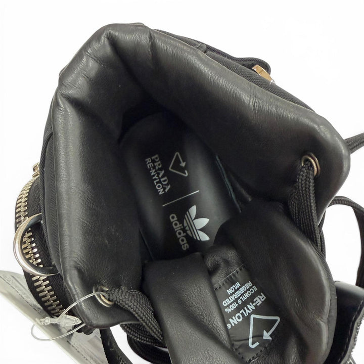 未使用品▼PRADA adidas プラダ アディダス GY7040 フォーラム ハイ Re-Nylon トライアングルロゴ ポーチ付き ハイカットスニーカー 26