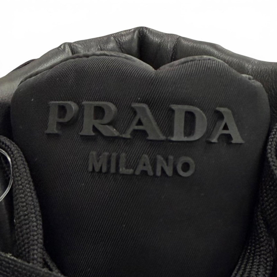未使用品▼PRADA adidas プラダ アディダス GY7040 フォーラム ハイ Re-Nylon トライアングルロゴ ポーチ付き ハイカットスニーカー 26
