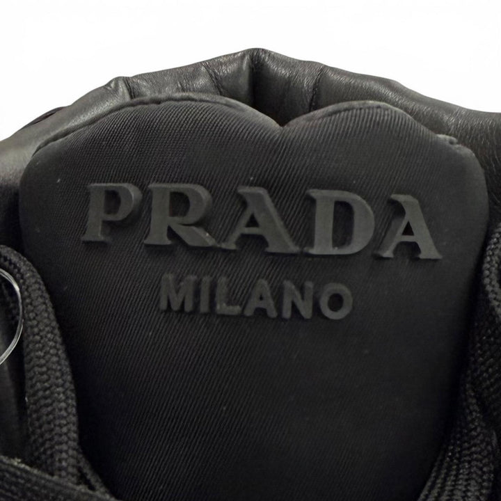 未使用品▼PRADA adidas プラダ アディダス GY7040 フォーラム ハイ Re-Nylon トライアングルロゴ ポーチ付き ハイカットスニーカー 26