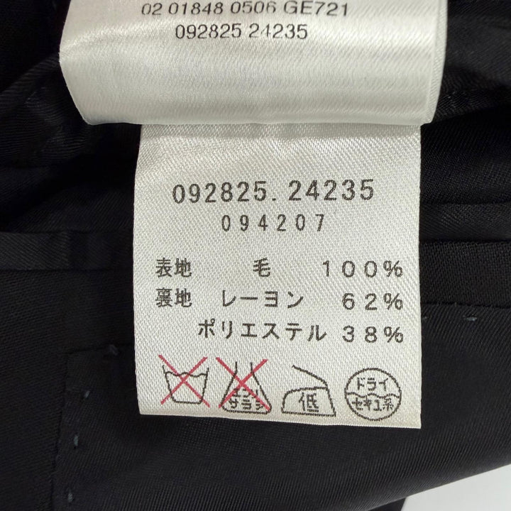 極美品☆GUCCI グッチ 2002年製 092825 トムフォード期 ロゴボタン シングル テーラードジャケット ブラック 40 伊製 正規品 レディース