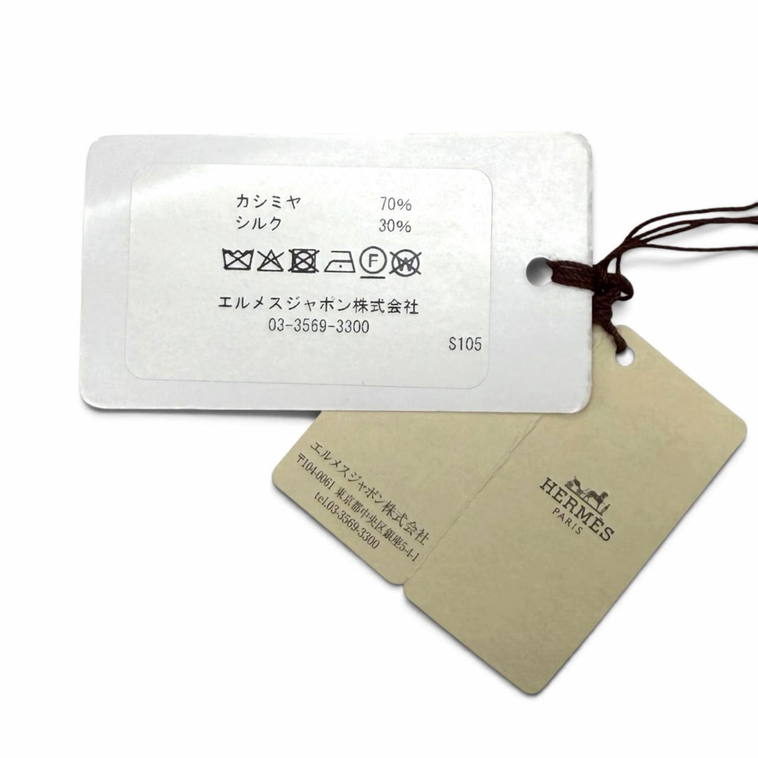 未使用品★HERMES エルメス 2025年製 カレジェアン 140 パルフロワ カシミヤ シルク混 SC/BLANC/LODEN/GRIS 大判 スカーフ 仏製 箱付き