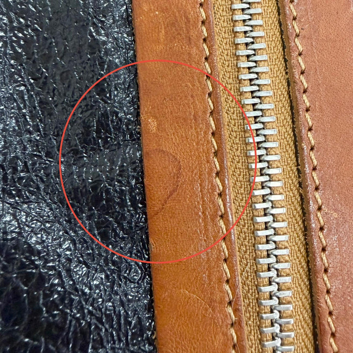 美品△MM6 Maison Margiela エムエムシックス メゾンマルジェラ S54WA0013 リング レザー使い ドローストリング ナップサック 黒 正規品