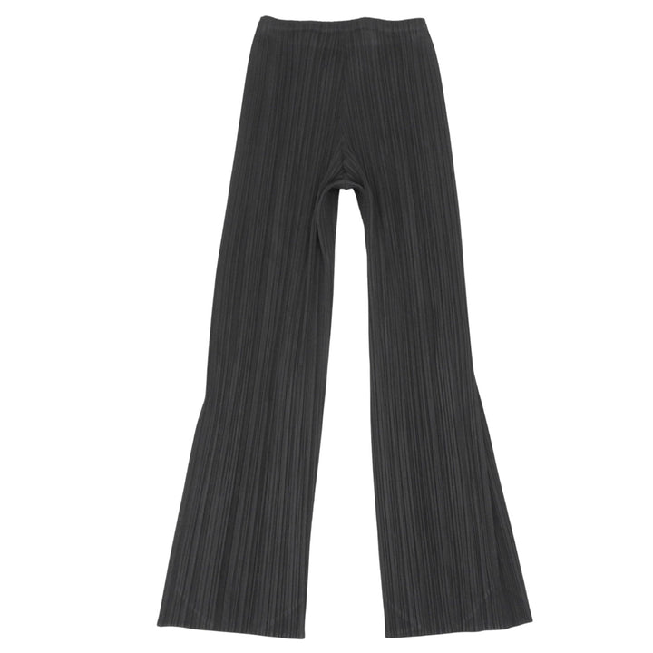 美品▲PLEATS PLEASE プリーツプリーズ イッセイミヤケ PP51-JF165 プリーツ パンツ ブラック 1 日本製 正規品 レディース