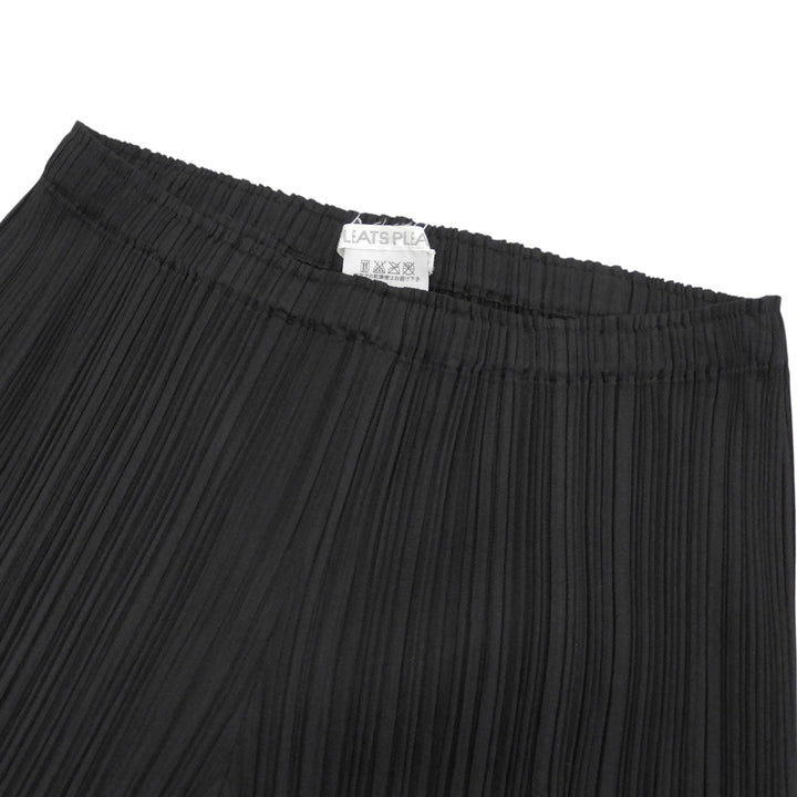 美品▲PLEATS PLEASE プリーツプリーズ イッセイミヤケ PP51-JF165 プリーツ パンツ ブラック 1 日本製 正規品 レディース