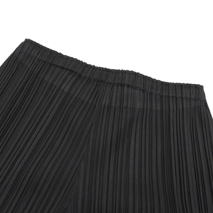 美品▲PLEATS PLEASE プリーツプリーズ イッセイミヤケ PP51-JF165 プリーツ パンツ ブラック 1 日本製 正規品 レディース