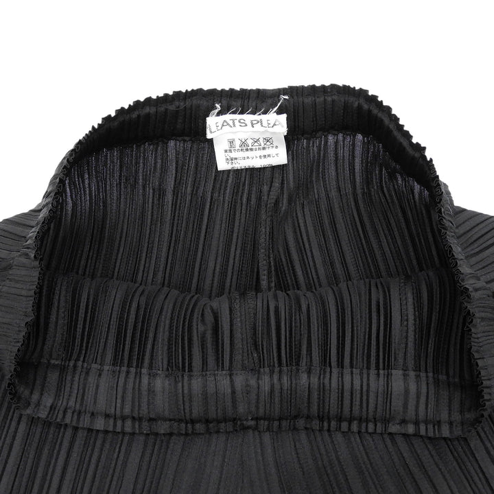 美品▲PLEATS PLEASE プリーツプリーズ イッセイミヤケ PP51-JF165 プリーツ パンツ ブラック 1 日本製 正規品 レディース