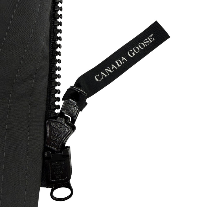 極美品☆CANADA GOOSE カナダグース 2580LA ROSSCLAIR PARKA ロスクレア ファー・フード付 ダウンコート グレー S 正規品 レディース