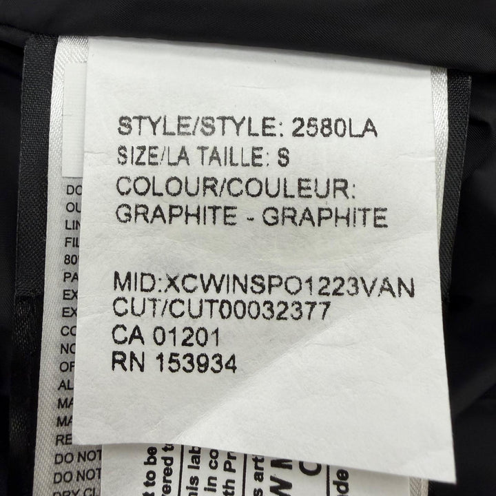 極美品☆CANADA GOOSE カナダグース 2580LA ROSSCLAIR PARKA ロスクレア ファー・フード付 ダウンコート グレー S 正規品 レディース