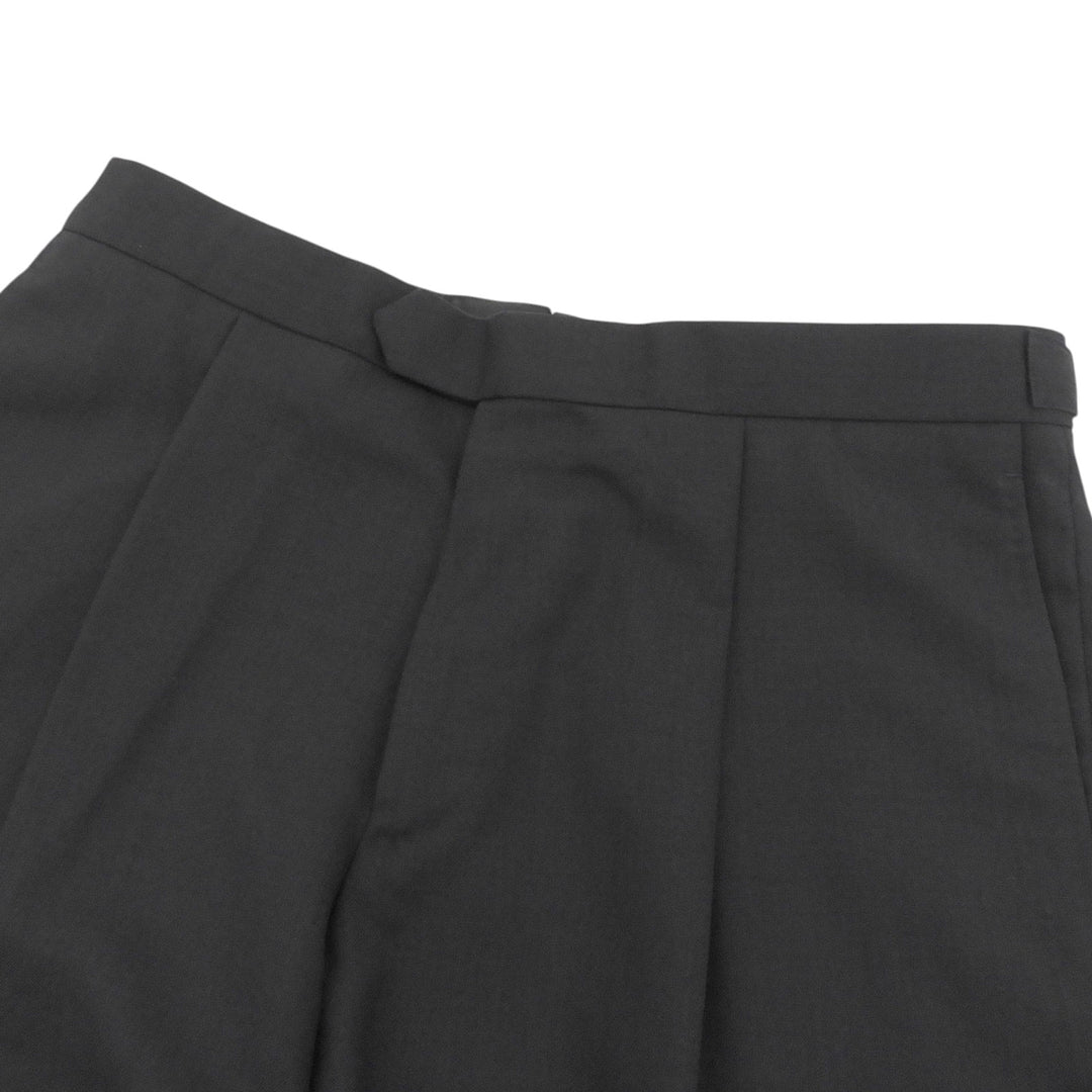 未使用品▲CARUSO カルーゾ ウール100％ テーパード 1タック センタープレス スラックス ブラック 48/7R イタリア製 正規品 メンズ