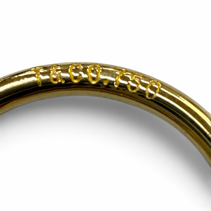 極美品▼TIFFANY&amp;Co. ティファニー ラブノット 750(YG) リング 指輪 イエローゴールド JP10号相当 重量4.2g レディース 保存袋付き