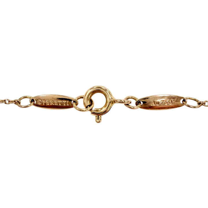 美品◇TIFFANY&amp;Co. ティファニー バイザヤード 750(PG) ダイヤ1P 約D0.05ct 枠込直径3.7mm ブレスレット スペイン製 重量1.3g レディース