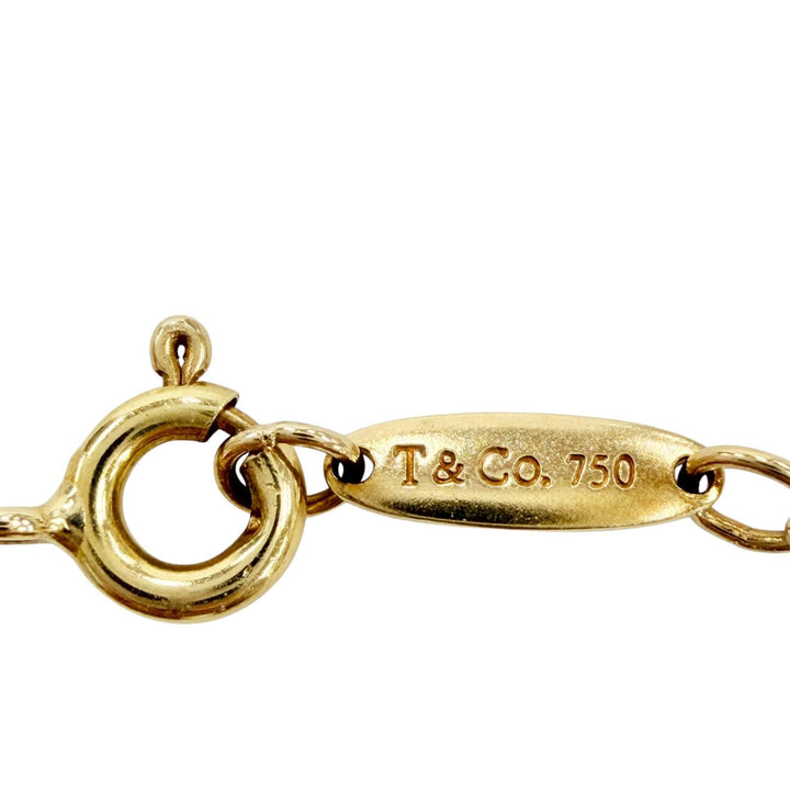 美品◇TIFFANY&amp;Co. ティファニー バイザヤード 750(YG) パール5P ブレスレット 腕輪 アクセサリー イエローゴールド 重量3.3g レディース