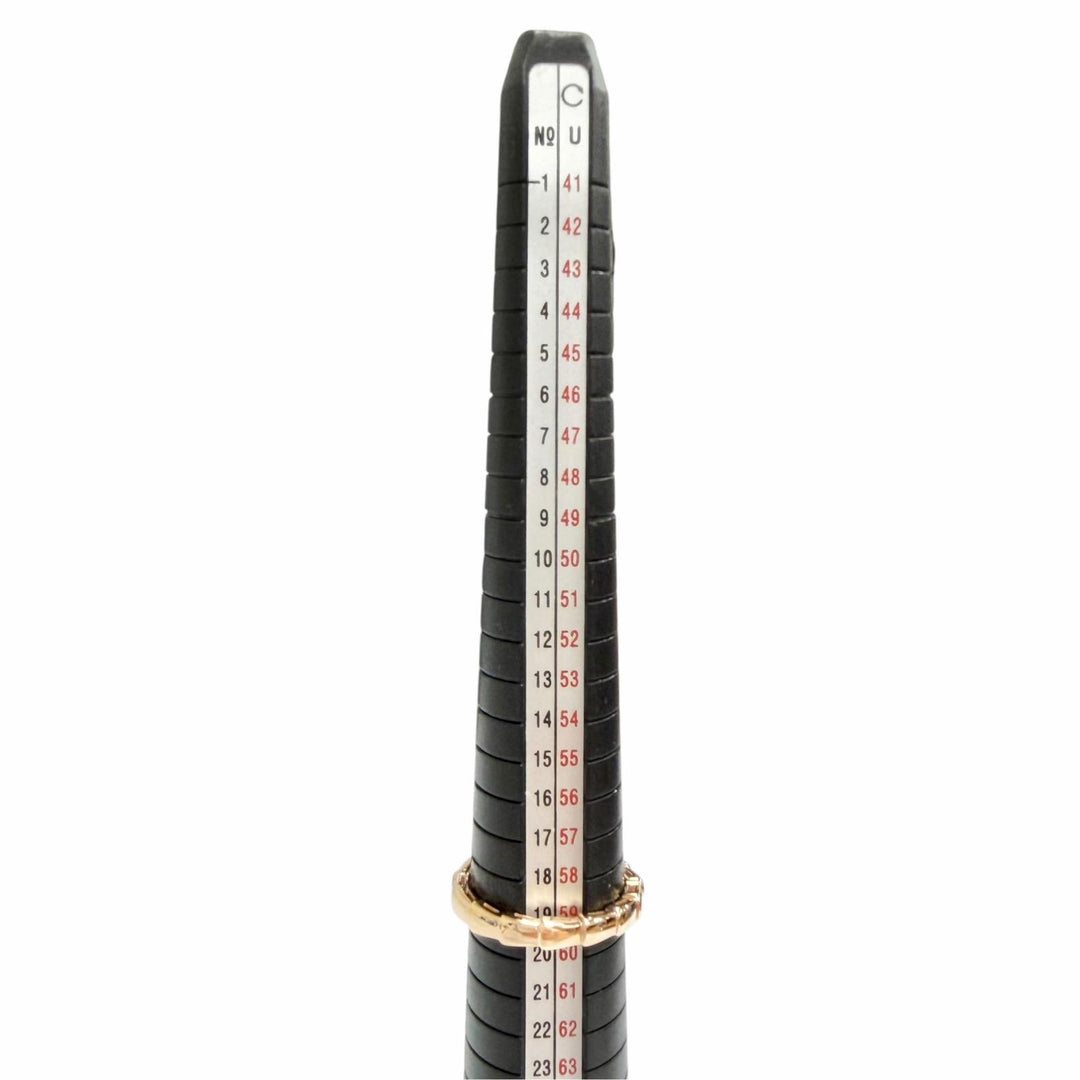 極美品△BVLGARI ブルガリ セルペンティ ヴァイパー リング 指輪 750(PG) ピンクゴールド 59 JP19号 イタリア製 重量4.5g メンズ
