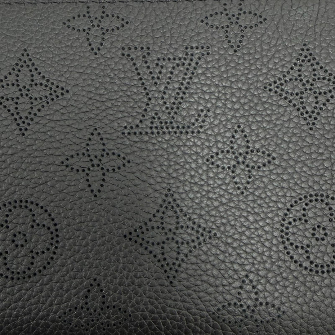 極美品☆LOUIS VUITTON ルイヴィトン M61867 ジッピーウォレット マヒナレザー ラウンドファスナー 長財布 ブラック フランス製 箱・袋付