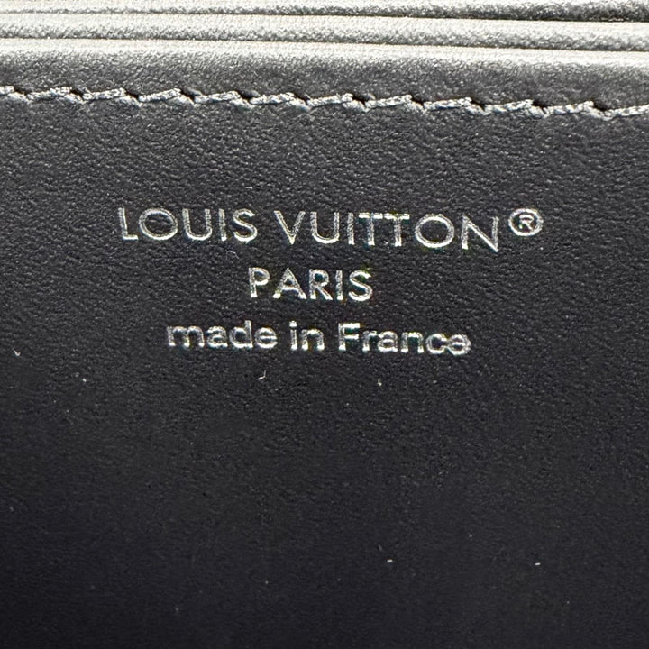 極美品☆LOUIS VUITTON ルイヴィトン M61867 ジッピーウォレット マヒナレザー ラウンドファスナー 長財布 ブラック フランス製 箱・袋付