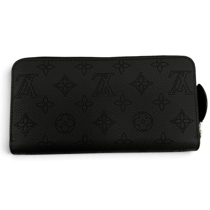 極美品☆LOUIS VUITTON ルイヴィトン M61867 ジッピーウォレット マヒナレザー ラウンドファスナー 長財布 ブラック フランス製 箱・袋付