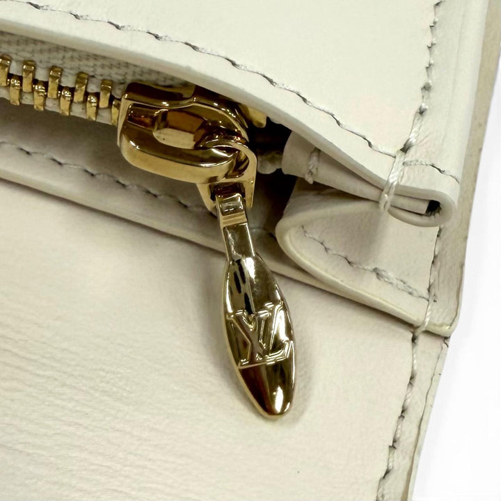 美品★LOUIS VUITTON ルイヴィトン LV ヴェルティカル ウォレット トリヨンレザー クロコダイル 二つ折り 長財布 アイボリー 箱・袋付