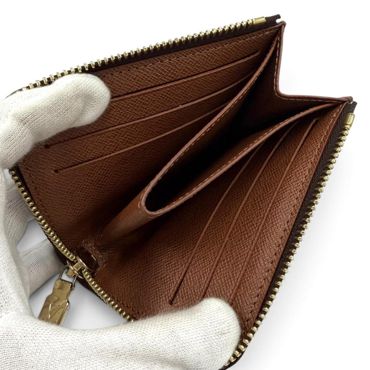 美品★LOUIS VUITTON ルイヴィトン M83476 ポルトフォイユ ノア コンパクト アルマニャック レザー コインケース 仏製 箱・保存袋付き