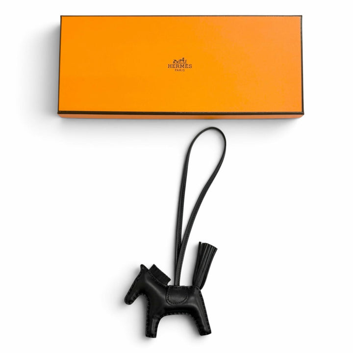 未使用品△HERMES エルメス ロデオチャーム PM アニョーミロ ソーブラック バッグチャーム U刻印 フランス製 レディース 箱付 オススメ◎