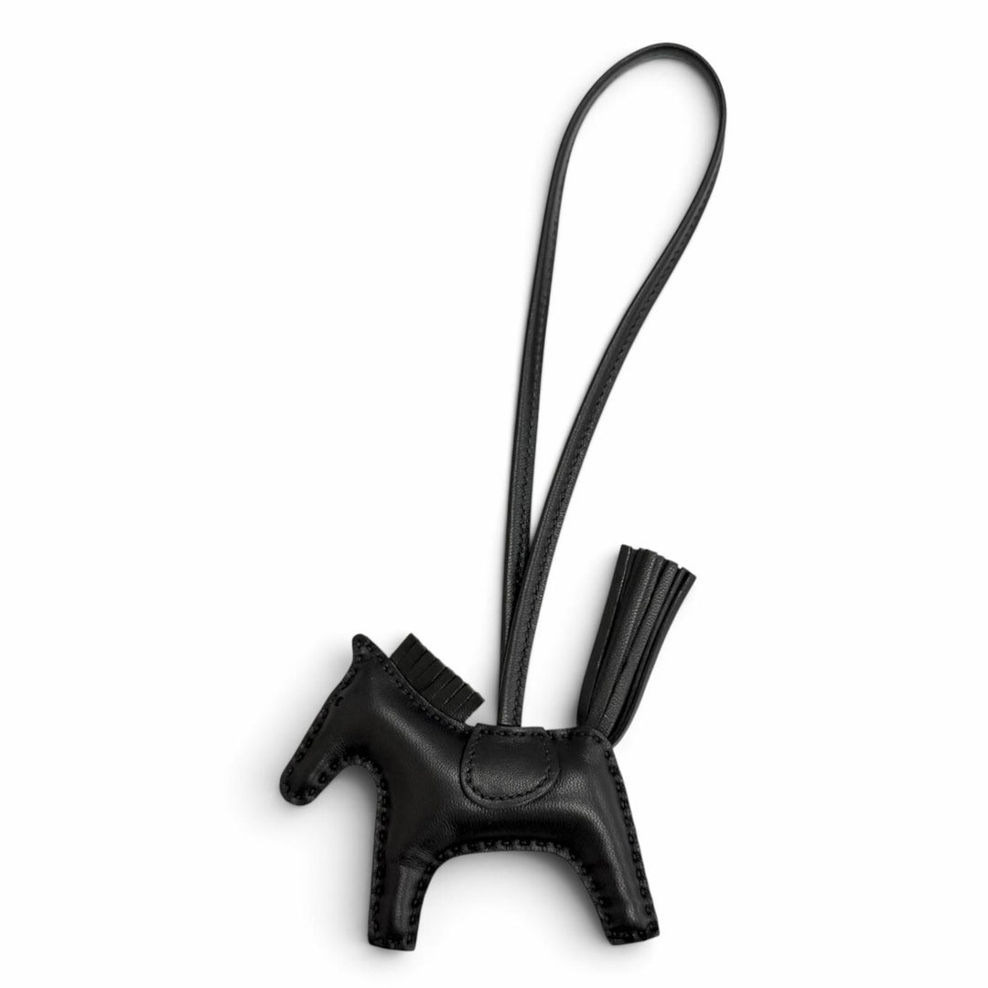 未使用品△HERMES エルメス ロデオチャーム PM アニョーミロ ソーブラック バッグチャーム U刻印 フランス製 レディース 箱付 オススメ◎