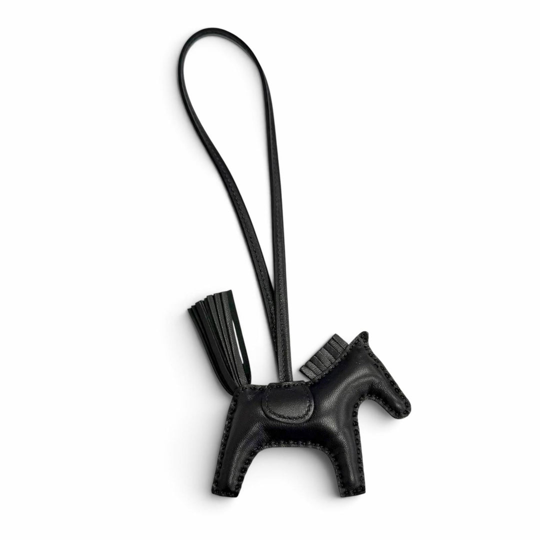 未使用品△HERMES エルメス ロデオチャーム PM アニョーミロ ソーブラック バッグチャーム U刻印 フランス製 レディース 箱付 オススメ◎