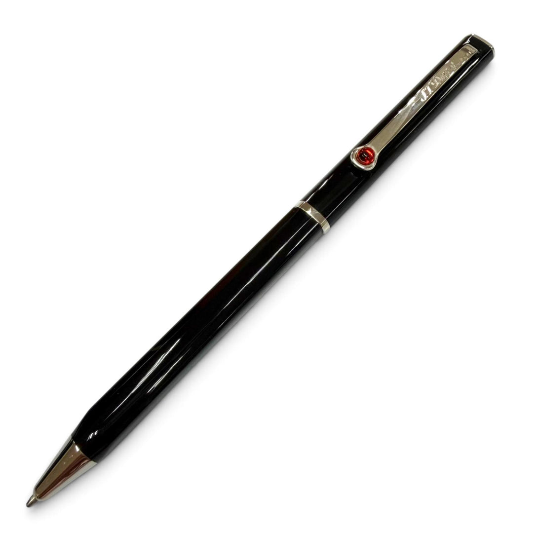 美品▼Dupont デュポン カールラガーフェルドデザイン モンデュポン カーネリアン ツイスト式 ボールペン ブラック 仏製 筆記確認済み