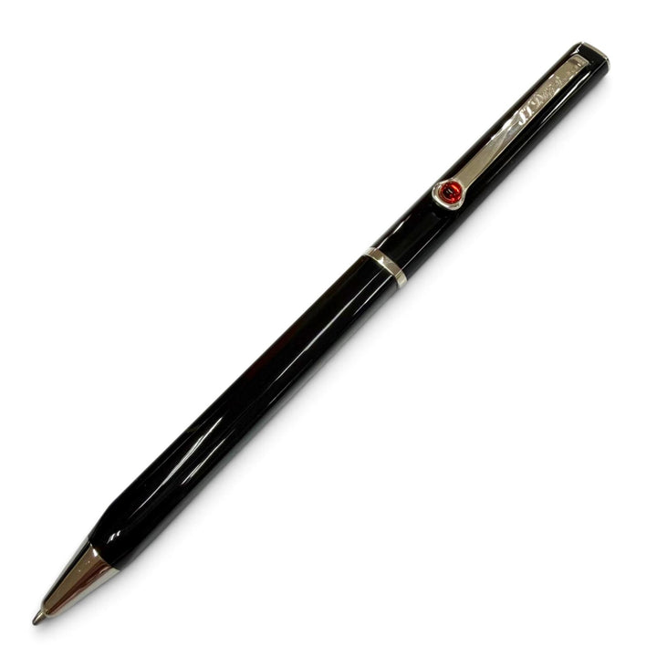 美品▼Dupont デュポン カールラガーフェルドデザイン モンデュポン カーネリアン ツイスト式 ボールペン ブラック 仏製 筆記確認済み