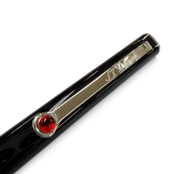美品▼Dupont デュポン カールラガーフェルドデザイン モンデュポン カーネリアン ツイスト式 ボールペン ブラック 仏製 筆記確認済み