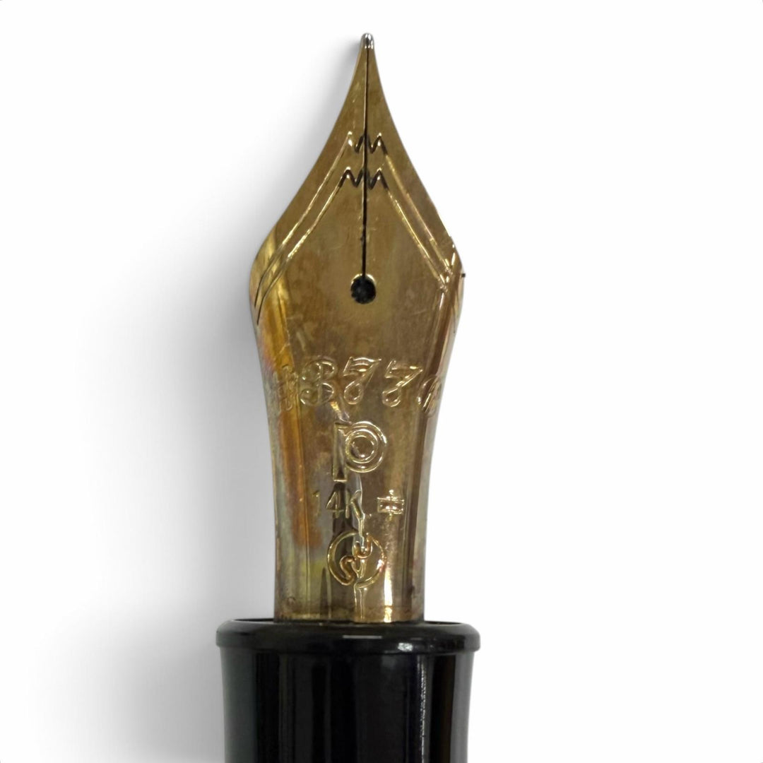 良品□PLATINUM プラチナ 3776 ペン先14K 蒔絵 鳳凰 逸平作 キャップ式 万年筆 ステーショナリー ブラック ゴールド メンズ レディース