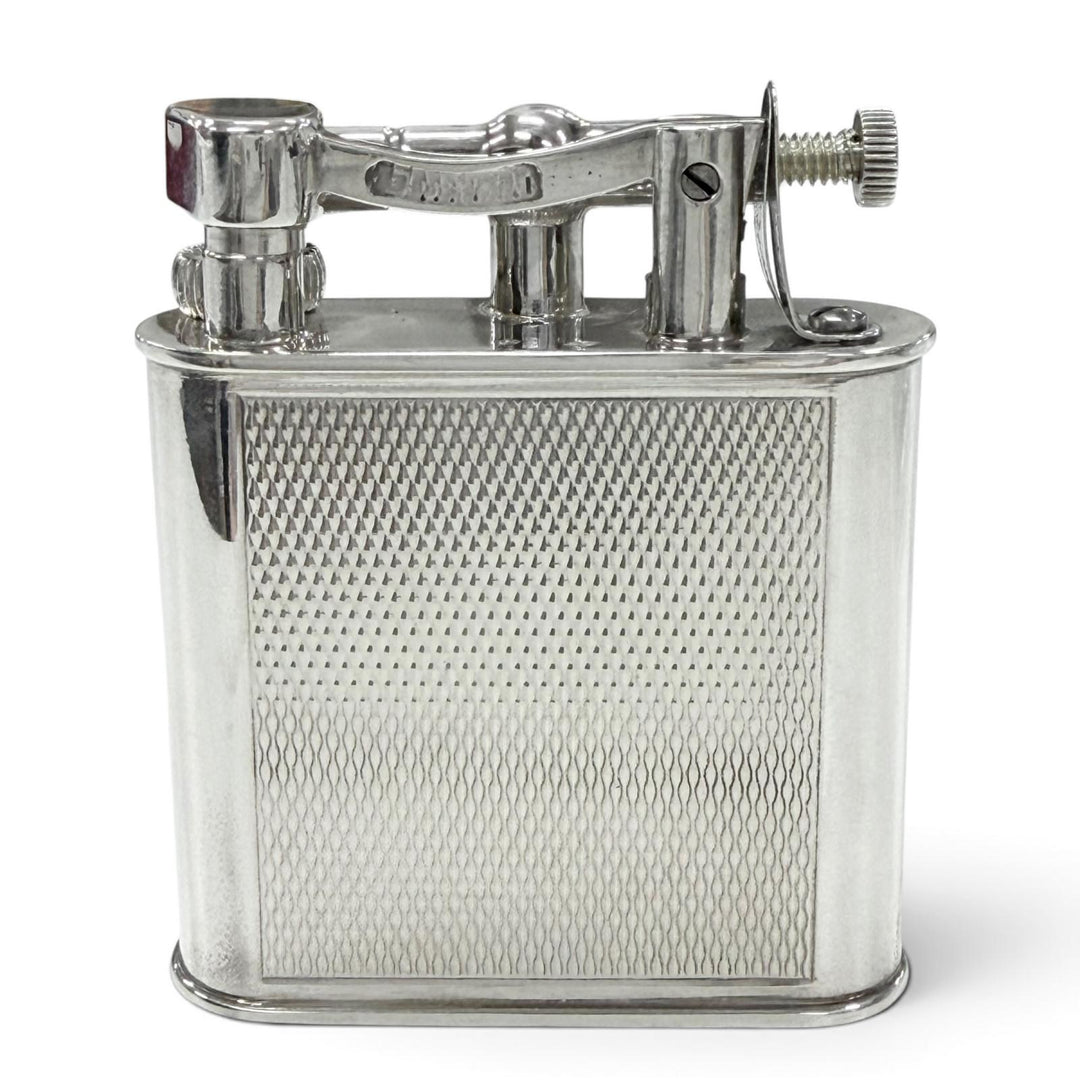 美品▼Dunhill ダンヒル ヴィンテージ SV800 カニホールマーク 希少 ハンマー式 ガスライター シルバー 重量85.0g メンズ 着火確認済み