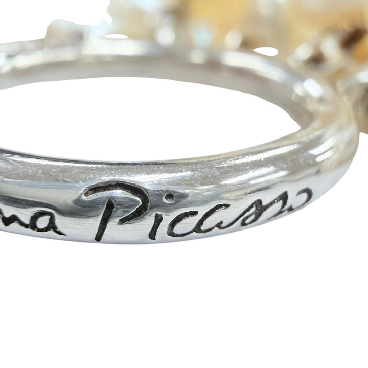 美品☆TIFFANY&amp;Co. ティファニー パロマピカソ トルセード フレッシュウォーターパール 925 8連ネックレス ホワイト シルバー 総重量209g
