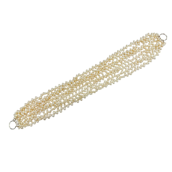 美品☆TIFFANY&amp;Co. ティファニー パロマピカソ トルセード フレッシュウォーターパール 925 8連ネックレス ホワイト シルバー 総重量209g