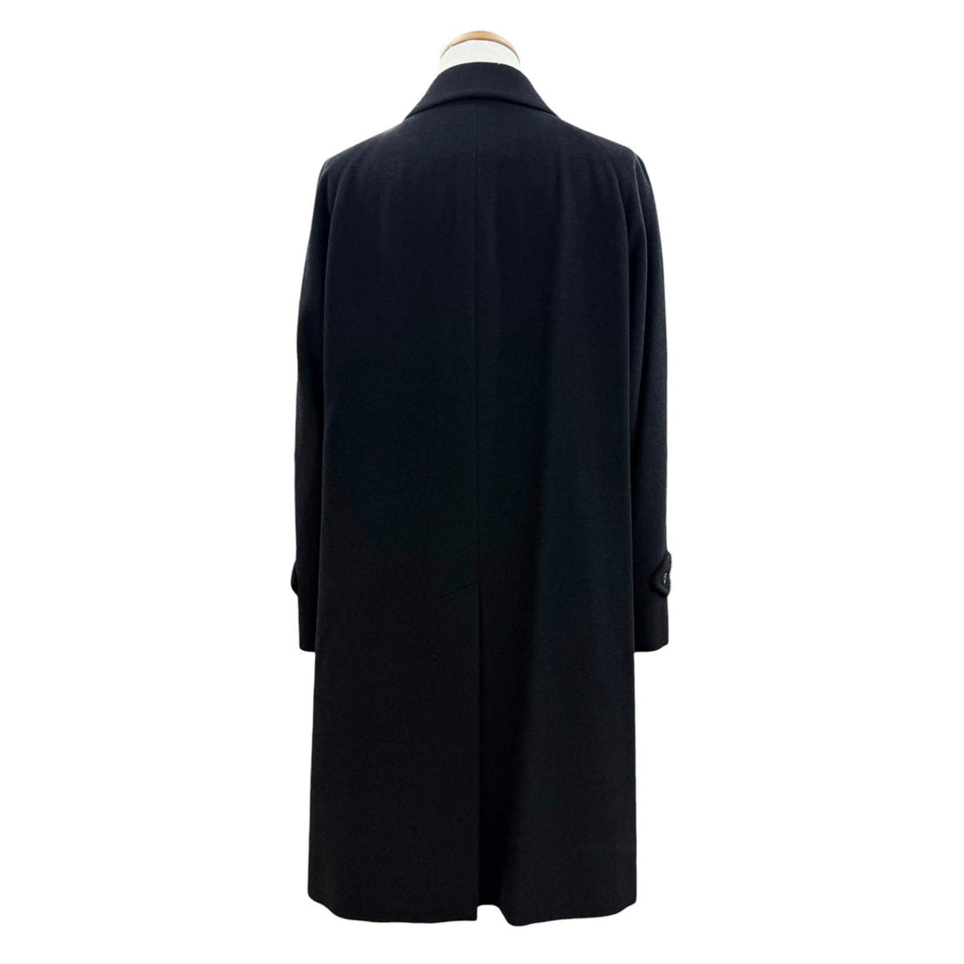 極美品▼BURBERRY LONDON バーバリーロンドン カシミヤ100% 比翼仕立て ステンカラーコート ダークグレー 92-170-5 Mサイズ相当 正規品