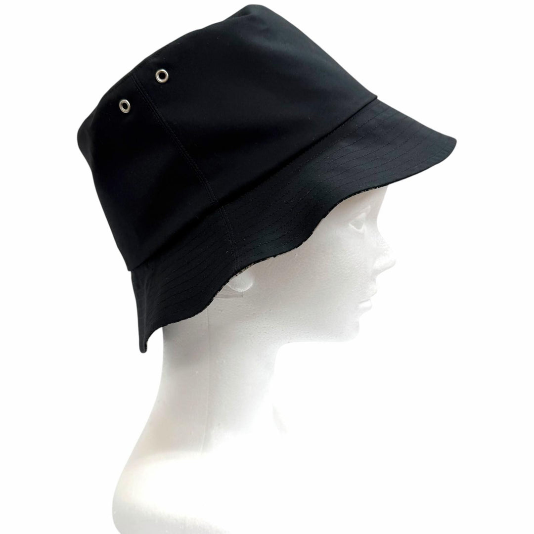 美品□Christian Dior クリスチャンディオール 95TDD923A130 Teddy-D リバーシブル ボブハット バケットハット 黒 58 イタリア製 正規品