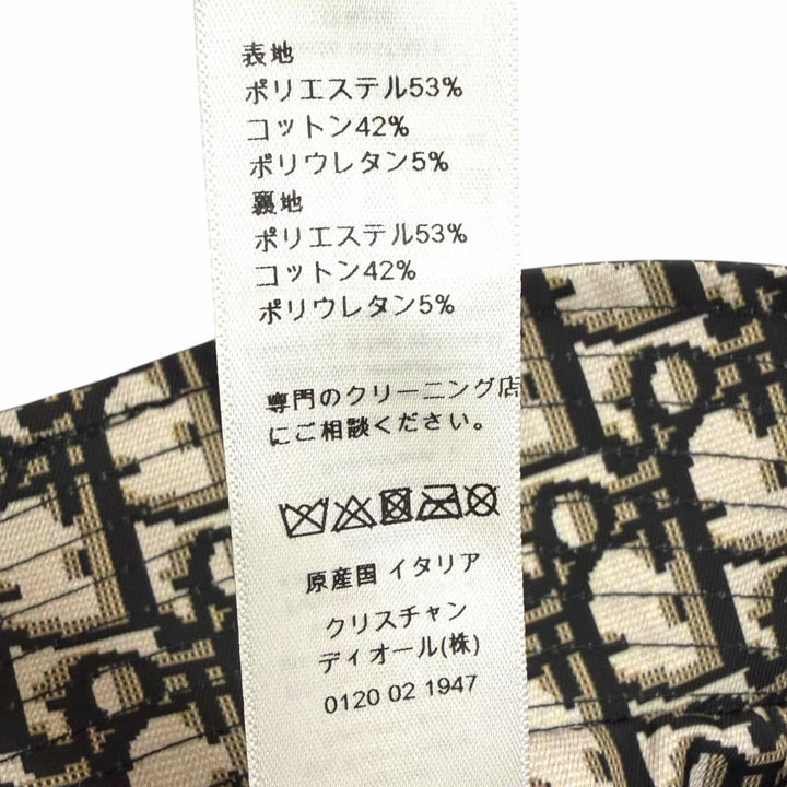 美品□Christian Dior クリスチャンディオール 95TDD923A130 Teddy-D リバーシブル ボブハット バケットハット 黒 58 イタリア製 正規品