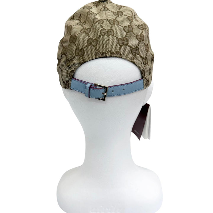 未使用品□GUCCI YUKO HIGUCHI グッチ ヒグチユウコ 847862 ボー＆ボリス GGキャンバス レザー キャップ M/57cm イタリア製 正規品
