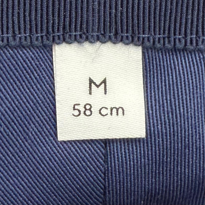 未使用品▼GUCCI グッチ 817427 コットン100% GG柄 帽子 バケットハット ネイビー M (58cm) イタリア製 正規品 メンズ ユニセックス