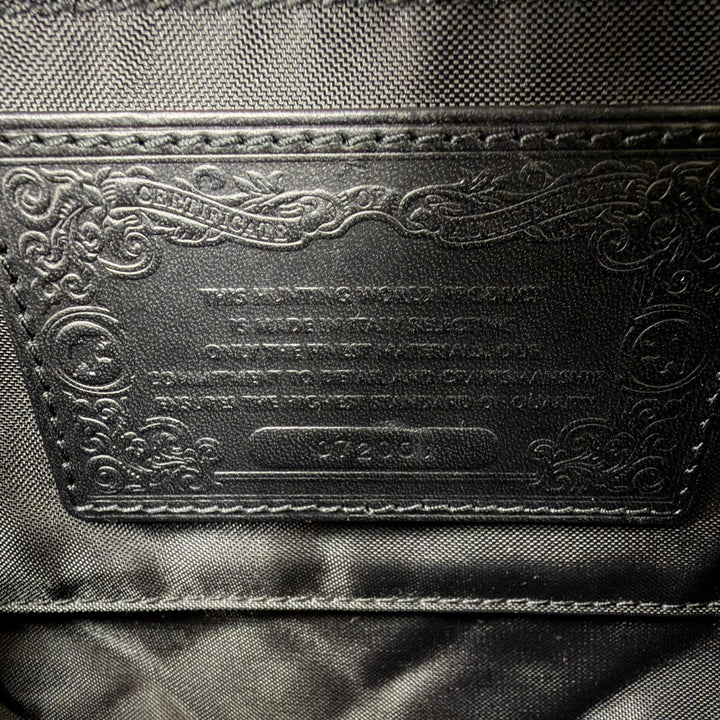 極美品☆HUNTING WORLD ハンティングワールド 4059BSQ バチューサーパス キルティング レザー コスメティックバッグ ショルダーバッグ