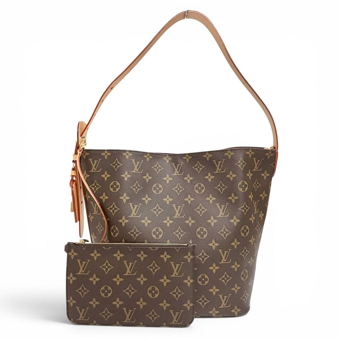 極美品△LOUIS VUITTON ルイヴィトン M12926 オール イン GM モノグラムキャンバス ポーチ付 バケットバッグ ショルダーバッグ ブラウン