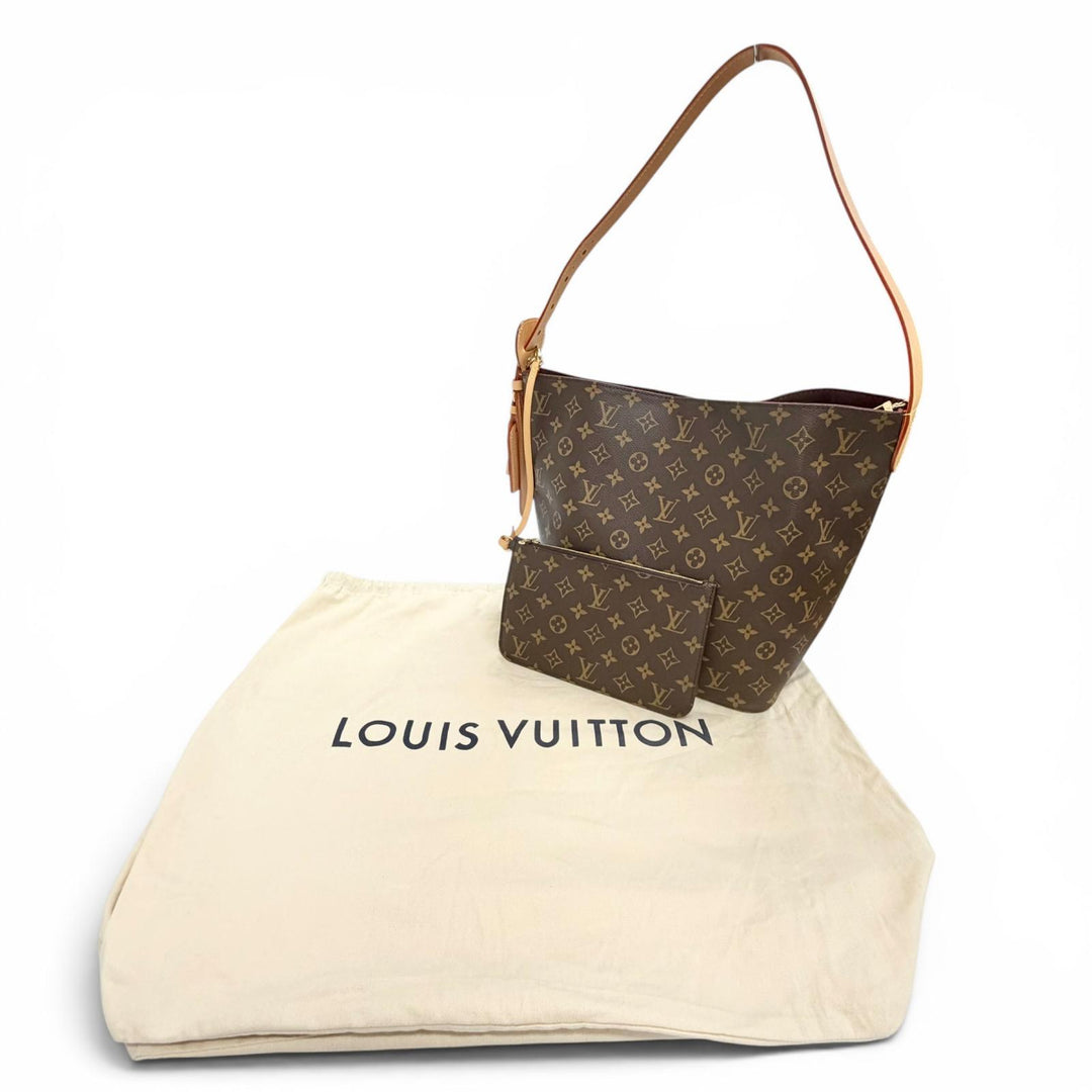 極美品△LOUIS VUITTON ルイヴィトン M12926 オール イン GM モノグラムキャンバス ポーチ付 バケットバッグ ショルダーバッグ ブラウン