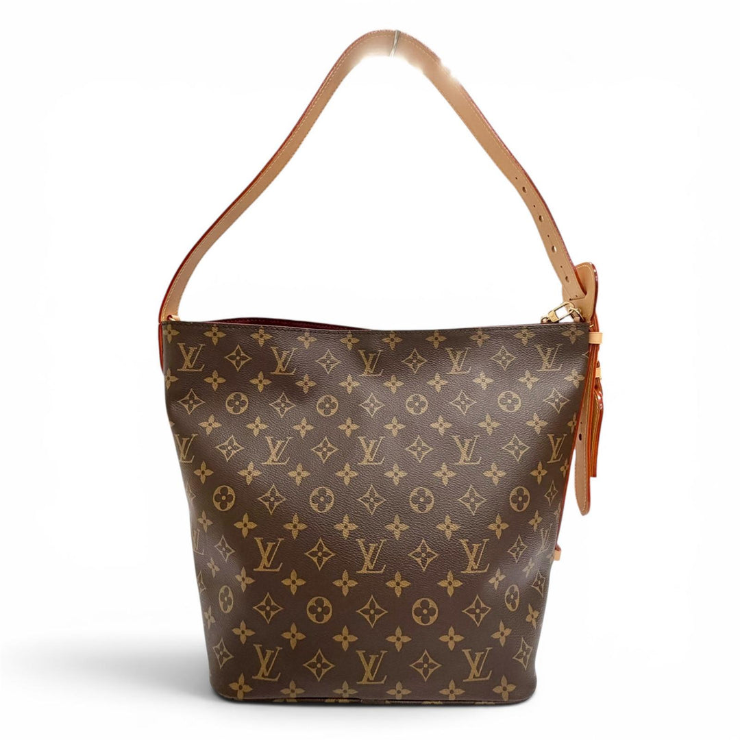 極美品△LOUIS VUITTON ルイヴィトン M12926 オール イン GM モノグラムキャンバス ポーチ付 バケットバッグ ショルダーバッグ ブラウン