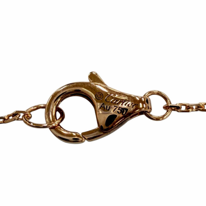 美品☆Cartier カルティエ JHR397 トリニティ ペンダント ブリリアントカット ダイヤモンド AU750（PG×YG×WG）重量2.86g レディース