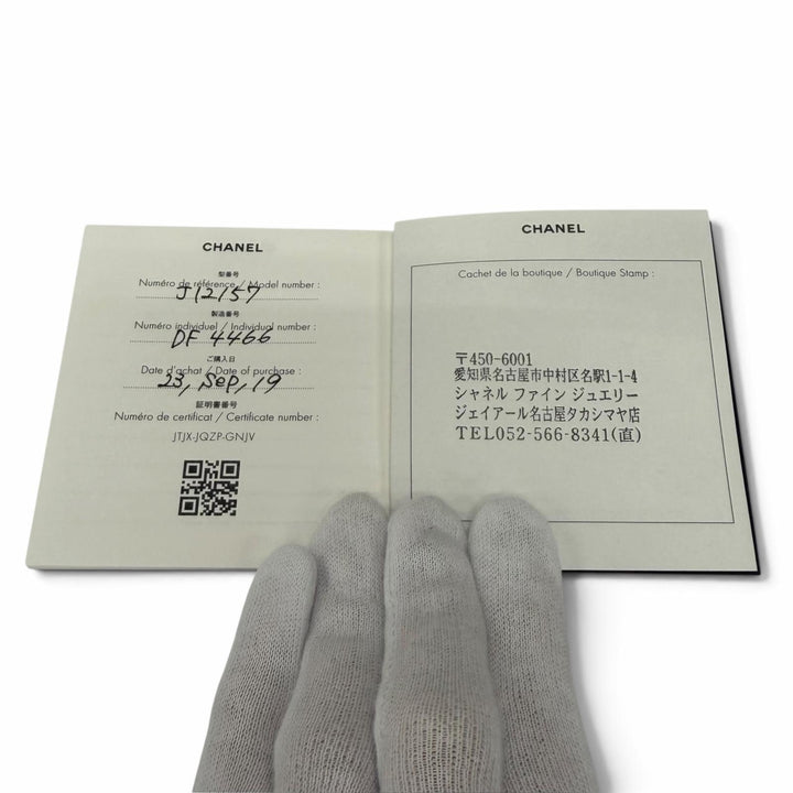 良品★CHANEL シャネル J12157 ココクラッシュ コレクション シングル イヤカフ AU750(YG) 2023年9月購入 キルティング 重量2.54g 箱付