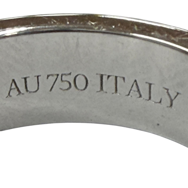 極美品▼TIFFANY&amp;Co. ティファニー 750(WG) ６Pダイヤモンド アトラス フープ ピアス 両耳用 シルバー イタリア製 重量5.83g レディース